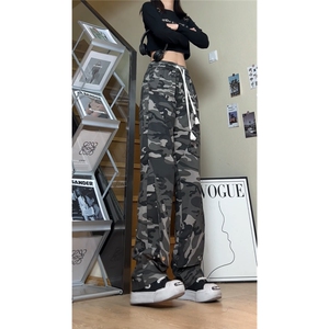 美式ins高街vibe迷彩水洗工装裤   HK52120    P48图片
