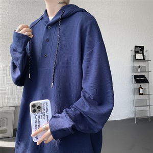 WY5539-P50特 控98 大码个性针织卫衣叠穿外套图片