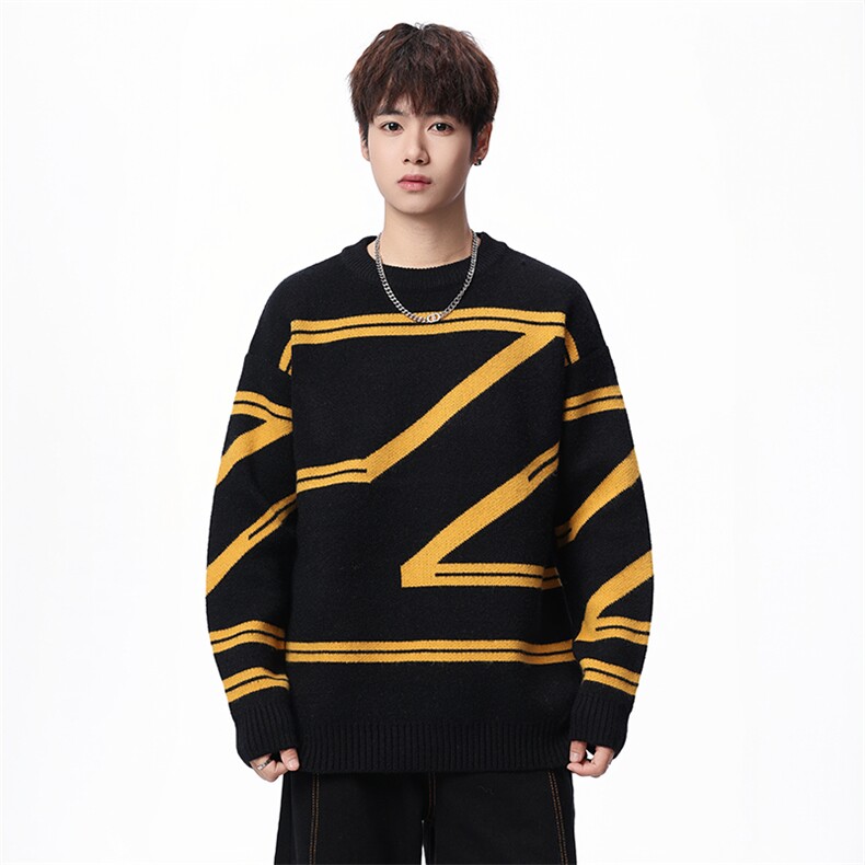 【新品】2025秋冬男士时尚休闲百搭针织毛衣潮流-M207-P45，男装针织衫/毛衣，星座1105-1