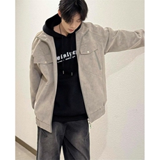 立领皮衣工装外套男款秋季痞帅棒球服cleanfit短款夹克JM15，男装皮衣，星座1116A（原606A-3）