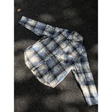 【有货】cleanfit扎染格子衬衫男设计感高级感衬衣C3002LL-特P50，男装衬衫，星座1007（原301D）