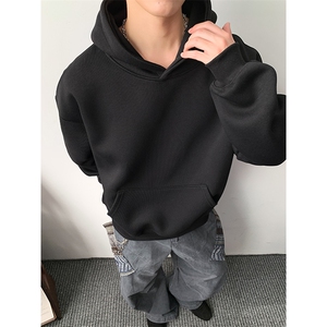 卫衣加绒奥粒绒无帽绳连帽重磅500克潮棉全棉外套男 RH5302JR-P55图片