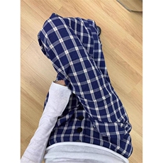 格子裤女夏季2025新款高腰显瘦慵懒风小个子休闲阔腿裤K8628，男装休闲裤，星座1116A（原606A-3）