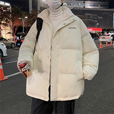 新款四色加绒加厚羊羔毛棉衣男年棉服学生面包服外套W2147-P78，男装棉衣，星座512-2