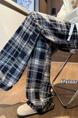 XZ616秋季新款重磅毛呢格子复古直筒休闲长裤TY1081特P30，男装休闲裤，星座512A（原616）