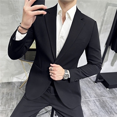 2026新款春秋季休闲百搭商务正装修身时尚男士西服单西8660-P155，男装西服，电商A355（原A415）