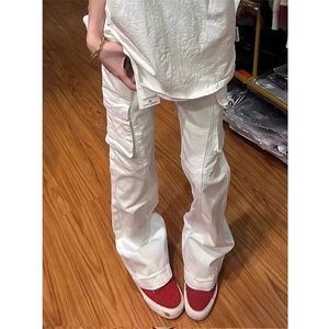 cleanfit微喇工装牛仔裤男女美式高街小众设计直筒裤WL82799-P55图片