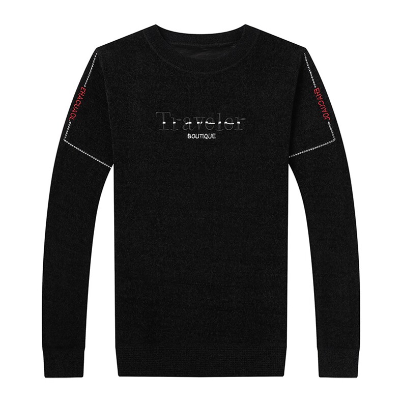 男圆领中老年加厚加绒套头毛衣针织衫爸爸装休闲上衣HPNM185-P70，男装针织衫/毛衣，电商B212（原钱塘6029）