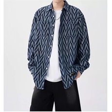 [006]长袖衬衫外套男款春秋新衬衣宽流百搭休闲A079-J388-P55，男装衬衫，电商A079