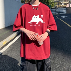 量大优供视频220克美式短袖t恤T3222得物直播有280克品质，男装T恤，电商A486