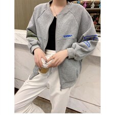 字母卫衣棒球服，女装卫衣/绒衫，美惠百合