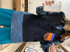 春季新品，牛仔假两件套，女装，怪怪树