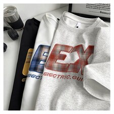 四季星座212A-T2588特30批58新款炫彩刺绣圆领中性T恤短袖，男装T恤，星座212A（原A324）