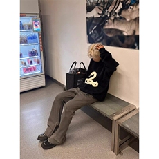 暗黑系蛇图海马毛衣美式复古潮ins宽松百搭高级针织衫MY89特P53，男装针织衫/毛衣，星座908-1
