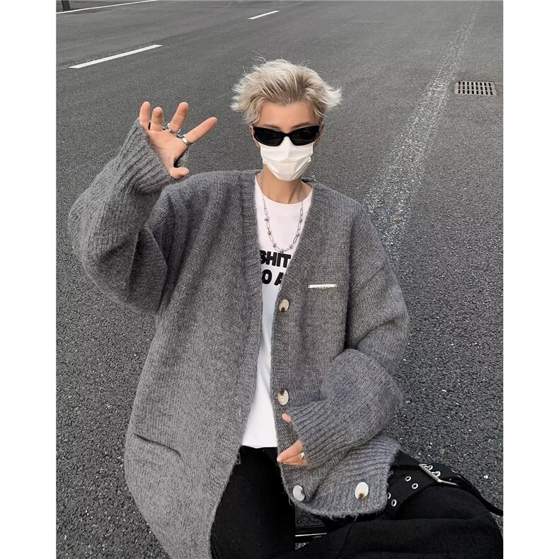 美式毛衣男慵懒风休闲针织衫 MY9211 P52图片