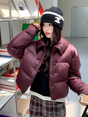 时尚纯色短款洋气加厚保暖羽绒服女冬季潮品，女装羽绒服，浙宝189