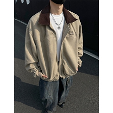 洗水休闲夹克男美式复古时尚高街春季穿搭外套显高上衣JK1169-P90，男装夹克，星座1103-3