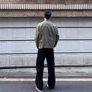 W404-P75  男春季高街潮牌宽松百搭夹克潮图片