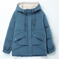 2020冬装新款时尚韩版连帽温暖舒适棉衣/棉服，女装棉衣/棉服，姿萝菲