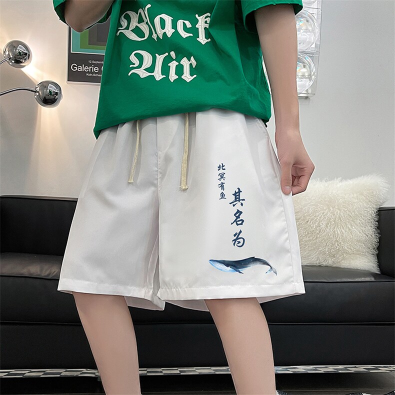 DK39261-P15港风休闲短裤男士大码运动五分裤男中裤男马裤,男装休闲裤,电商A040