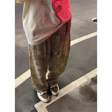 现货泡泡纱褶皱肌理感垂感复古水洗长裤休闲裤特P50，男装休闲裤，电商D205