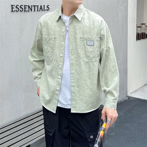 寸衫型夹克高品质纯棉加厚扎染店主社会小伙潮牌新款外套CS86P68图片