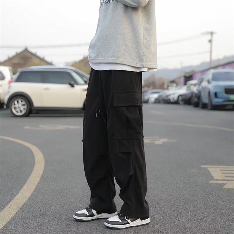 男秋季新款港风休闲裤男加绒加厚带弹灯芯绒裤KB38P52常规42,男装休闲裤,星座1116-2