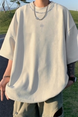 量大优供视频重磅麂皮绒短袖T恤男JPDX248-特P19，男装T恤，电商B367