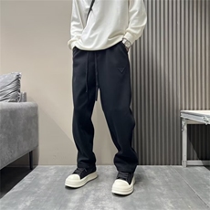 秋冬2026新款休闲弯刀裤男士韩版潮流宽松直筒拼接潮牌运动卫，男装休闲裤，星座218-1（原230）