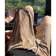 ！2025夏季新款男士破洞潮牌短裤情侣五分裤中裤DK356特P25，男装牛仔裤，电商B220