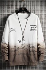 新款长袖男士卫衣潮牌潮流2021春秋季渐变打底衫宽松外套DF17T，男装卫衣，电商A102