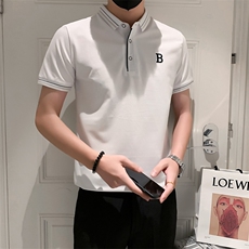 3032-P40polo衫短袖男士夏季新款修身透气珠地棉男士半袖T恤翻领，男装Polo衫，电商D310B-1