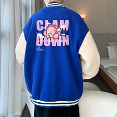 摇粒绒棒球服男大码开衫卫衣男夹克BF86318-P65，男装夹克，电商A040