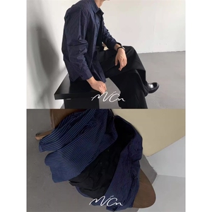 假两件衬衫拼接拼接条纹衬衣 CS062 特P52图片