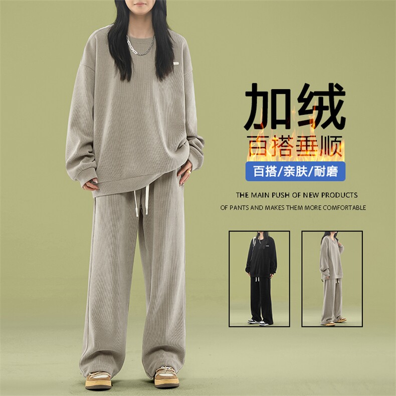 秋冬季加厚重磅运动时尚潮流美式套装TZ815常规特批98加绒特批118,男装休闲套装,星座718