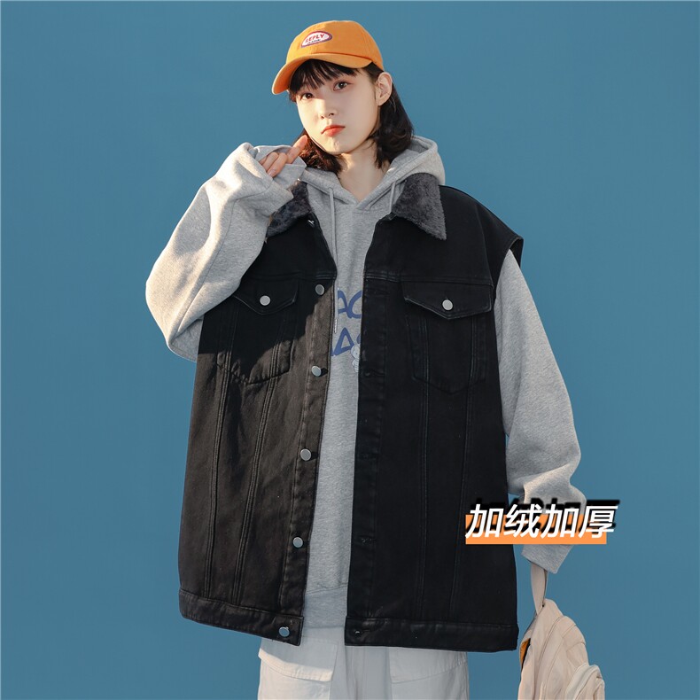 MJ205J-p65-限价98抖音情侣工装棉马甲男外穿大码羊羔毛cityboy,男装工装外套,星座116