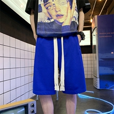 HX969TP35控价48夏季新品宽松纯色潮流休闲男ins港风复古阔腿裤，男装休闲裤，电商A102-1