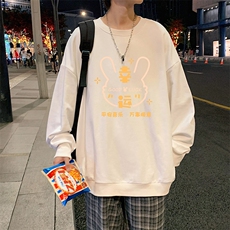 S6297-P28秋季圆领卫衣男大码韩版宽松长袖外套，男装卫衣，电商A040