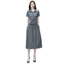 法式大码连衣裙两件套夏装2025新款女装洋气减龄气质显瘦套装裙子，女装套装/套裙，妙形