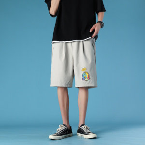 ！夏季大码冰丝休闲裤子男中性风薄款短裤凉爽裤衩KC279-P20,男装休闲裤,电商B371
