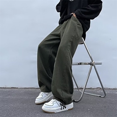 复古牛仔裤美式oversize裤子男小众设计感vintage工装裤NK330-p42，男装牛仔裤，星座1008-1