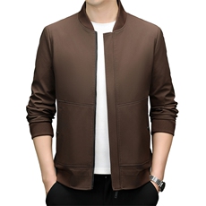 2025年大货主推男士中老年棒球领休闲夹克外套中年宽松休闲茄克衫，男装夹克，钱塘723