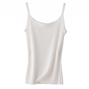 2025年秋季休闲风吊带时尚百搭通勤简约休闲一字领，女装背心吊带，朝思羊绒