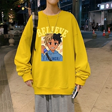 S6271-P28秋季圆领卫衣男大码韩版宽松长袖外套，男装卫衣，电商A040