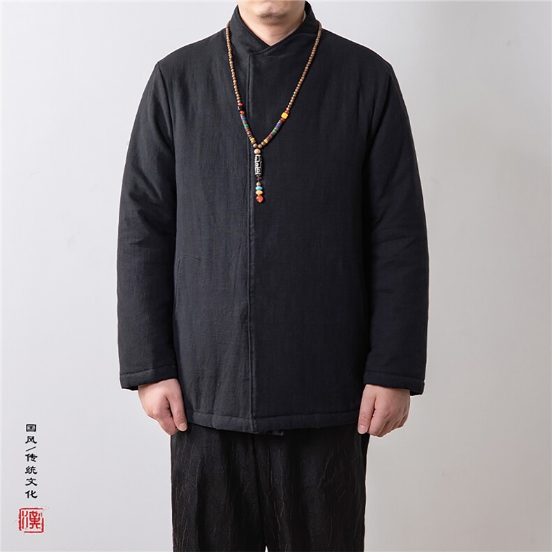 冬装新款风男装禅意男装棉衣外套HM13P130,男装棉衣,钱塘802