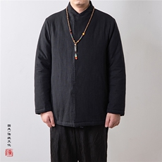 冬装新款风男装禅意男装棉衣外套HM13P130，男装棉衣，钱塘802