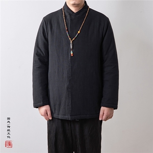 冬装新款风男装禅意男装棉衣外套HM13P130图片