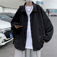 日系复古户外冲锋衣外套纯色情侣夹克ins潮防晒服男W3604-P52，男装夹克，星座512-2