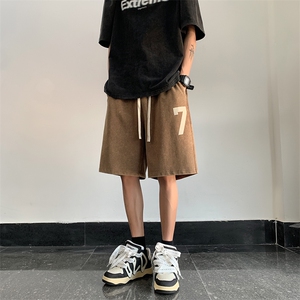 港风 重磅320G纯棉水洗做旧休闲裤卫裤A014-DY2327-P45控58图片