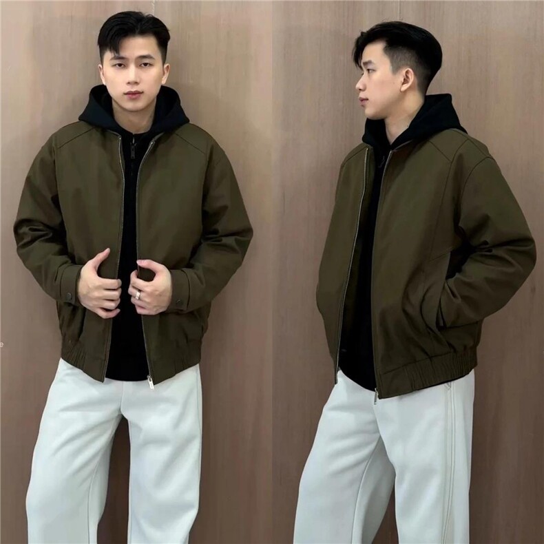 滴滴小新假两件棉衣连帽加厚夹克毛绒内里外套男H1165特P118,男装夹克,电商A341